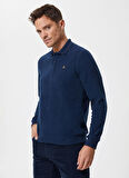 Lee Cooper Polo Yaka Lacivert Erkek Sweatshırt 241 LCM 241014 NEWBLEND A.LACIVERT