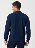 Lee Cooper Polo Yaka Lacivert Erkek Sweatshırt 241 LCM 241014 NEWBLEND A.LACIVERT