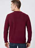 Lee Cooper O Yaka Bordo Erkek Sweatshırt 241 LCM 241016 NEWDWADE BORDO