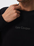 Lee Cooper Bisiklet Yaka Siyah Erkek Sweatshırt 241 LCM 241018 DORRE SIYAH