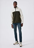 Lee Cooper Ekru Erkek Polar Sweatshırt 241 LCM 241027 DIAGO EKRU-HAKI