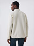 Lee Cooper Ekru Erkek Polar Sweatshırt 241 LCM 241027 DIAGO EKRU-HAKI