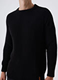Lee Cooper O Yaka Regular Fit Siyah Erkek Kazak 241 LCM 241033 ALBERT SIYAH