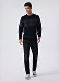 Lee Cooper Balıkçı Yaka Regular Fit Siyah Erkek Kazak 241 LCM 241036 SNOWY SIYAH