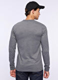 Lee Cooper O Yaka Antrasit Melanj Erkek T-Shirt 241 LCM 242002 ZAYNE ANTRASIT MELAN