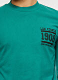 Lee Cooper O Yaka Yeşil Erkek T-Shirt 241 LCM 242004 ENZAY YESIL