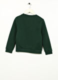 Lee Cooper Zümrüt Yeşili Erkek Çocuk Sweatshirt 241 LCB 241010 STEWARD ZUMRUT YESIL