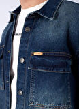 Lee Cooper Regular Fit Erkek Denim Gömlek 241 LCM 141007 KARELA HEINDALL BLUE