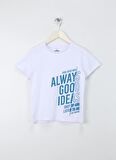 Lee Cooper Baskılı Beyaz Erkek T-Shirt 242 LCB 242006 DAIRO BEYAZ