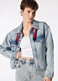 Lee Cooper Mavi Kadın Denim Ceket 242 LCF 131002 CARY DENIM