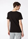 Lee Cooper V Yaka Düz Siyah Kadın T-Shirt 242 LCF 242018 LOLES SİYAH