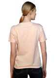 Lee Cooper O Yaka Baskılı Pudra Kadın T-Shirt 242 LCF 242019 COSEP PUDRA