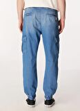 Lee Cooper Normal Bel Jogger Erkek Denim Pantolon 242 LCM 121088 JESUS LIGHT BLUE