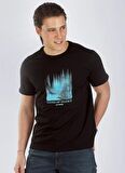 Lee Cooper Yuvarlak Yaka Siyah Erkek T-Shirt 242 LCM 242003 ALVIN SİYAH