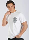 Lee Cooper Yuvarlak Yaka Beyaz Erkek T-Shirt 242 LCM 242004 TESSE BEYAZ