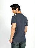 Lee Cooper Yuvarlak Yaka Vizon Erkek T-Shirt 242 LCM 242010 MARELO VIZON