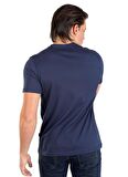 Lee Cooper Yuvarlak Yaka Lacivert Erkek T-Shirt 242 LCM 242014 WILLY A.LACİVERT
