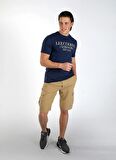 Lee Cooper Yuvarlak Yaka Lacivert Erkek T-Shirt 242 LCM 242016 CADOR LACİVERT