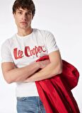 Lee Cooper Yuvarlak Yaka Beyaz Erkek T-Shirt 242 LCM 242017 LONDONLOGO BEYAZ-K