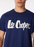 Lee Cooper Yuvarlak Yaka Lacivert Erkek T-Shirt 242 LCM 242017 LONDONLOGO LACİVERT