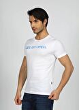 Lee Cooper Yuvarlak Yaka Bej Erkek T-Shirt 242 LCM 242018 NEW DRAWING BEJ