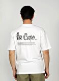 Lee Cooper Yuvarlak Yaka Beyaz Erkek T-Shirt 242 LCM 242020 ARTAUD BEYAZ