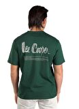 Lee Cooper Yuvarlak Yaka Yeşil Erkek T-Shirt 242 LCM 242020 ARTAUD ZÜMRÜT YEŞİLİ