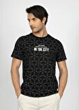 Lee Cooper Yuvarlak Yaka Siyah Erkek T-Shirt 242 LCM 242021 CITREL SİYAH