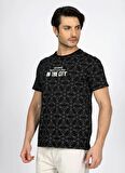 Lee Cooper Yuvarlak Yaka Siyah Erkek T-Shirt 242 LCM 242021 CITREL SİYAH