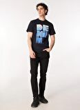 Lee Cooper Yuvarlak Yaka Lacivert Erkek T-Shirt 242 LCM 242022 WINCE K. LACİVERT
