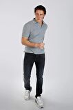 New Jake Erkek Pike Polo Yaka T-Shırt Pastel Mavi