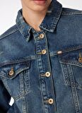 Lee Cooper Mavi Kadın Denim Ceket 242 LCF 131010 FREYA 2 DENIM