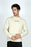 Dorre Erkek O Yaka Sweatshirt Ekru