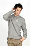 Frose Erkek O Yaka Sweatshirt Gri