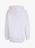 Lee Cooper Kapüşon Yaka Baskılı Beyaz Kadın Sweatshırt 251 LCF 241010 KINDY BEYAZ