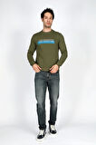 Noah Erkek O Yaka Sweatshirt Haki