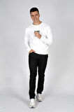 Paul Erkek O Yaka Sweatshirt Beyaz
