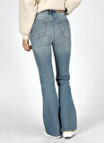 Lee Cooper Normal Bel Normal Paça Flare Kadın Denim Pantolon 251 LCF 121024 LUNA SPENCER LIGHT