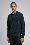 Newblend Erkek Polo Yaka Sweatshirt Lacivert