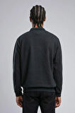 Newblend Erkek Polo Yaka Sweatshirt Kahve-Melanj