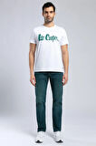 Londonlogo Erkek O Yaka T-Shirt Beyaz-Y