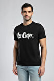 Londonlogo Erkek O Yaka T-Shirt Siyah