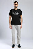 Drawinglogo Erkek O Yaka T-Shirt Siyah