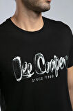 Drawinglogo Erkek O Yaka T-Shirt Siyah