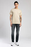 Baselo Erkek O Yaka T-Shirt Bej