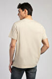Baselo Erkek O Yaka T-Shirt Bej