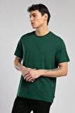 Baselo Erkek O Yaka T-Shirt Zümrüt