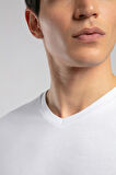 Jonat Erkek V Yaka T-Shirt Beyaz