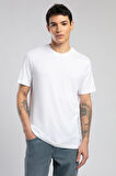 Gael Erkek O Yaka T-Shirt Beyaz