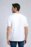 Aylex Erkek O Yaka T-Shirt Beyaz